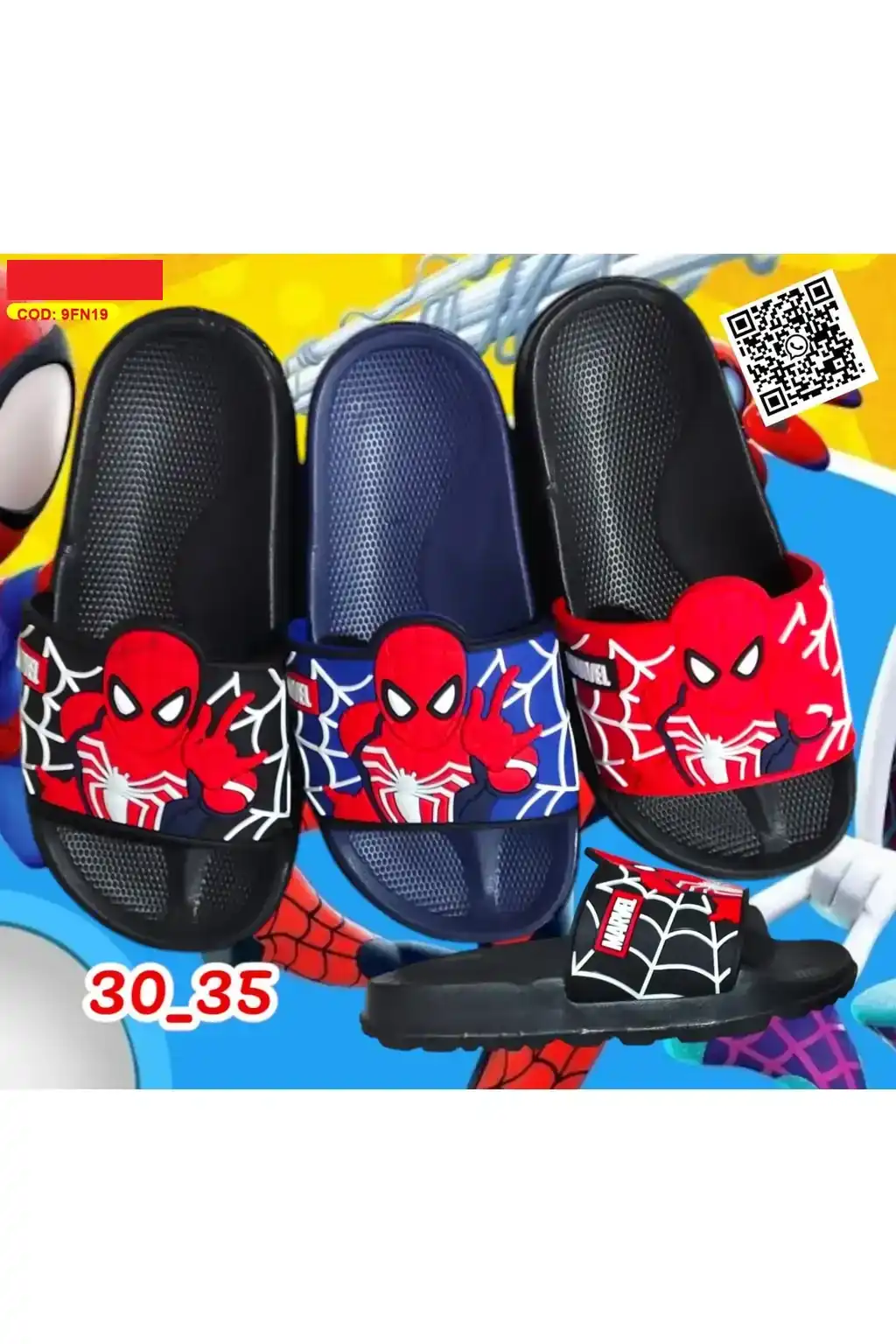 Chinelas de Chico de SPIDERMAN